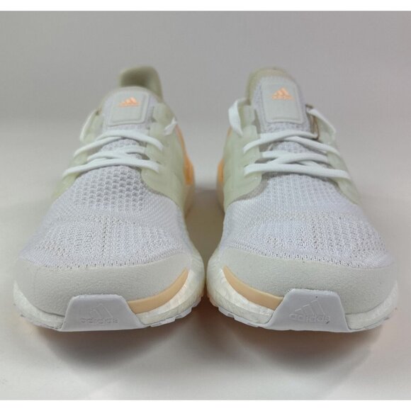 Adidas Ultraboost 19.5 DNA Womens 10 White Orange Running Shoes Sneakers GZ6469 - Picture 4 of 9